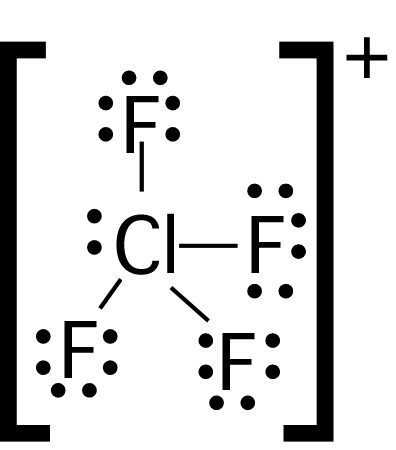 ClF4+ Lewis structure